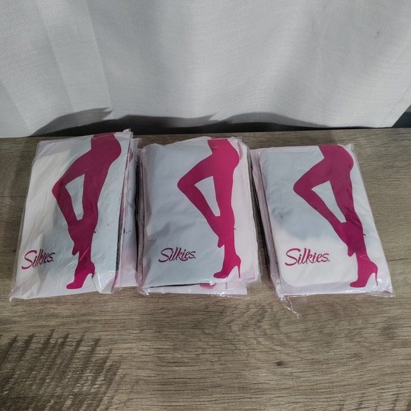Silkies Trouser Sock 8 Piece Lot Sz Regular Dark Navy, Dark Brown, Cream & Black - Picture 1 of 6